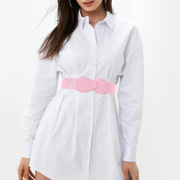 Women Stretchy Belt For Dresses Vintage Elastic Wide Waist Belt😜 - Picture 4 of 6